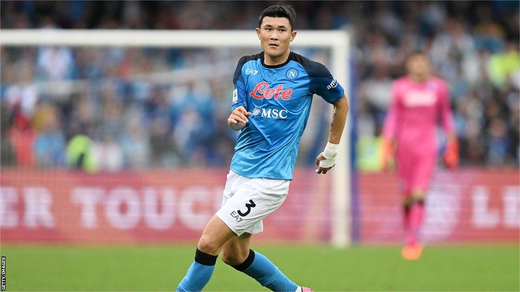 Kim Min-jae in action for Napoli.