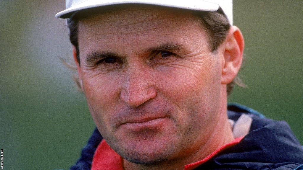 Brian Smith smiles during a training session with St George in Australia