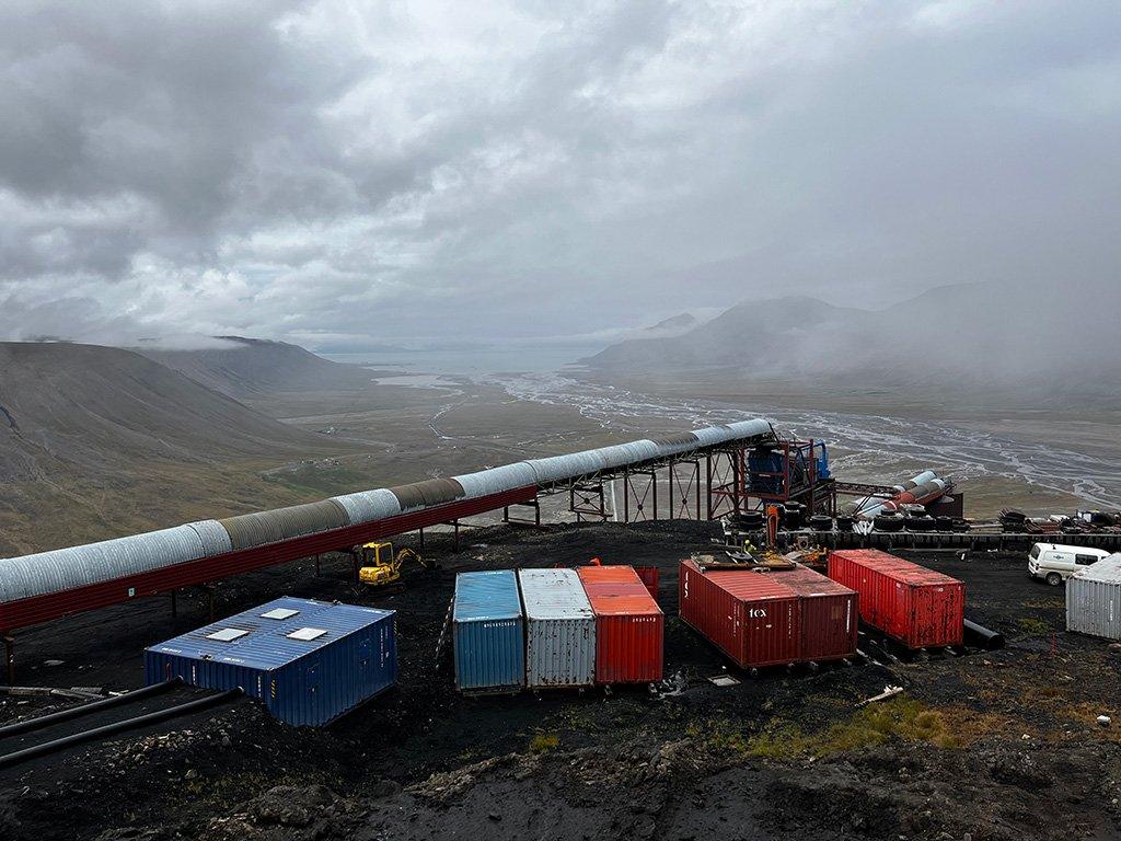 View from the mine