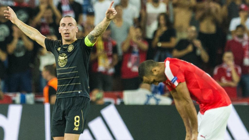 Scott Brown celebrates