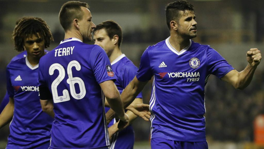 Chelsea celebrate second goal