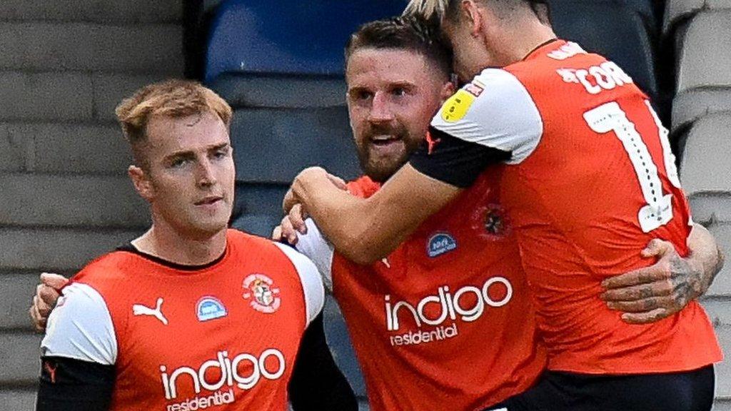 Luton celebrate