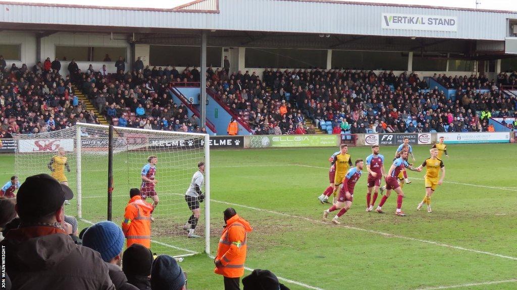 Chester on the attack at Scunthorpe