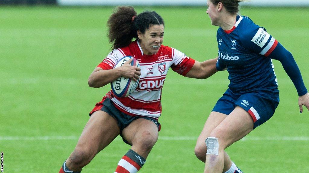 Tatyana Heard playing for Gloucester-Hartpury against Bristol