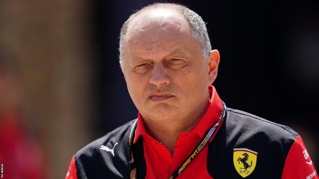 Ferrari team principal Frederic Vasseur