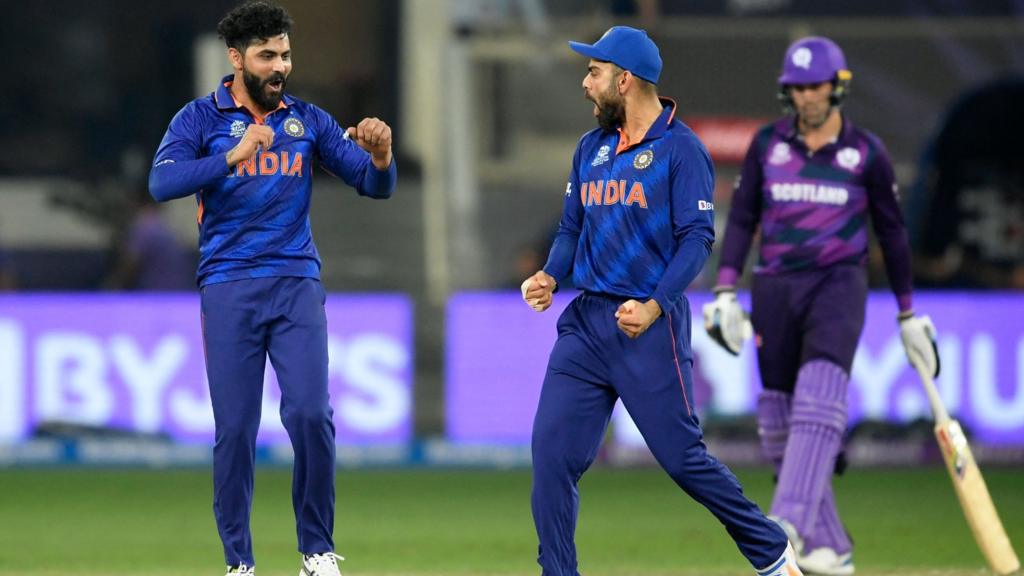 Ravindra Jadeja and Virat Kohli