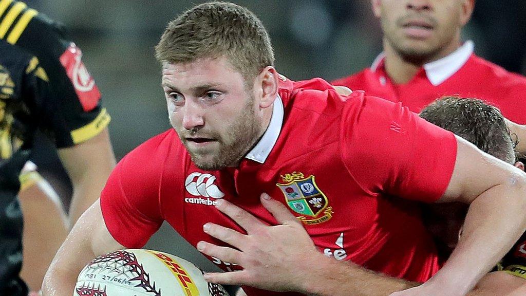 Finn Russell - a controversial replacement made for geographical reasons - made a brief appearance for the Lions in the draw with the Hurricanes