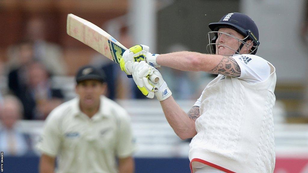 Ben Stokes hits century against New Zealand