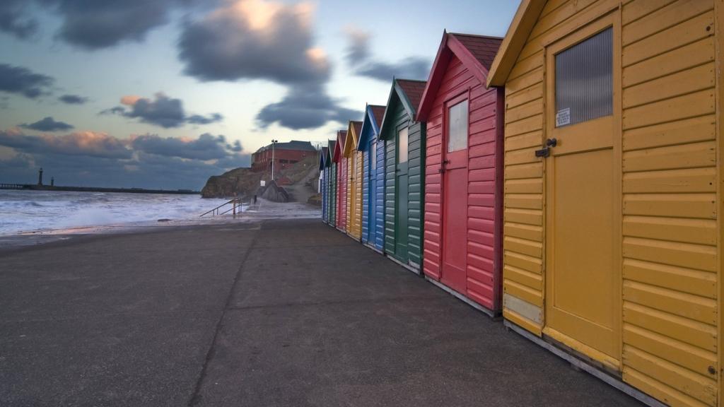 Beach huts at Whitby