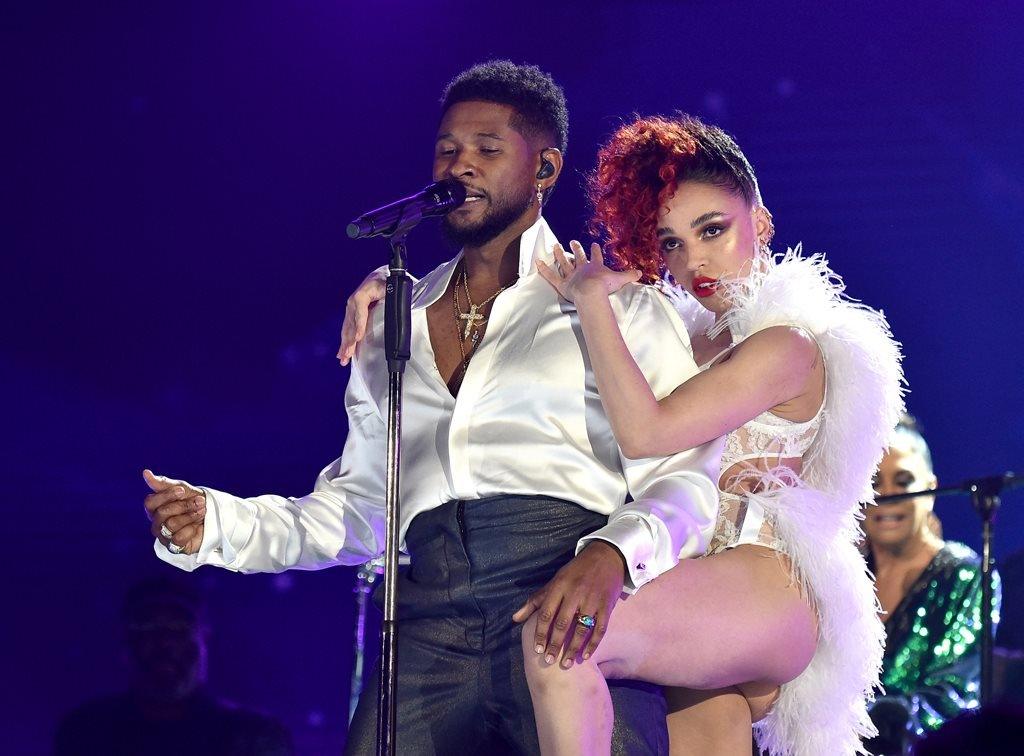 Usher and FKA Twigs