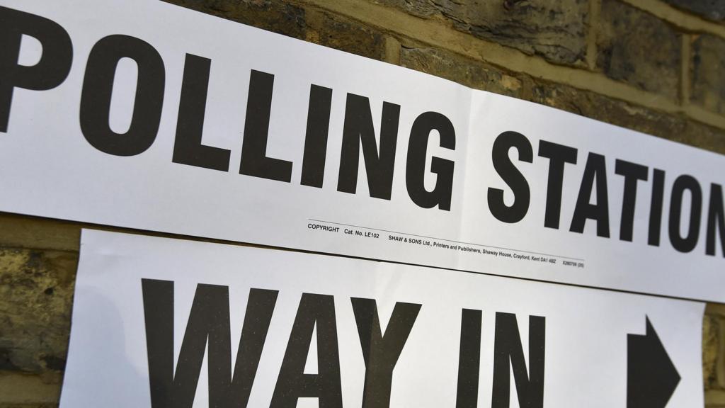 Polling Station sign