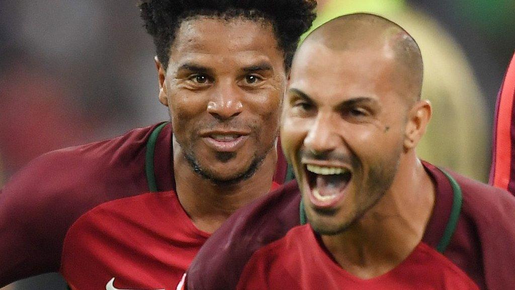 Ricardo Quaresma celebrates scoring Portugal's winning penalty