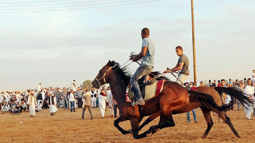 Horse racing in Tripoli, Libya - 2015