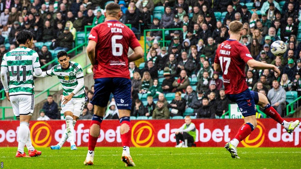 Luis Palma scores for Celtic against Kilmarnock