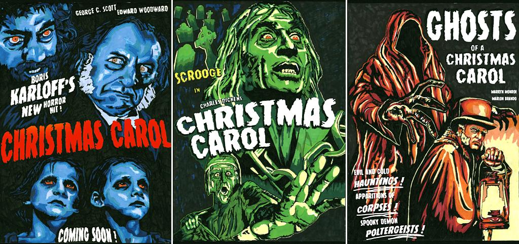 "1950s Christmas Carol B Movie Posters" by Callum Harvey-Crowe