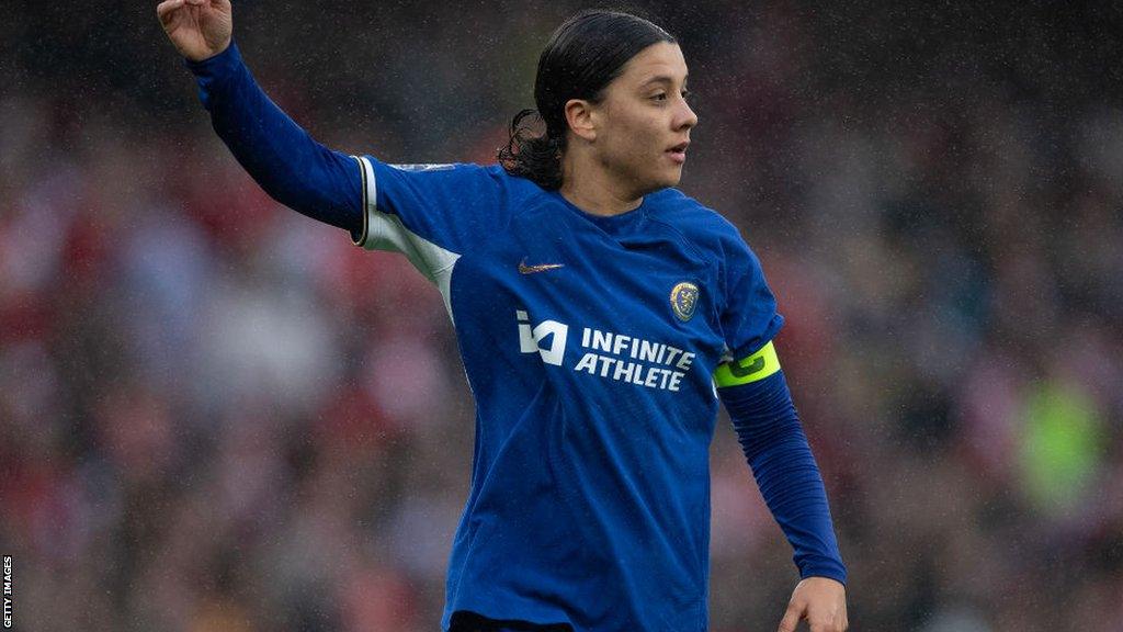 Sam Kerr playing for Chelsea