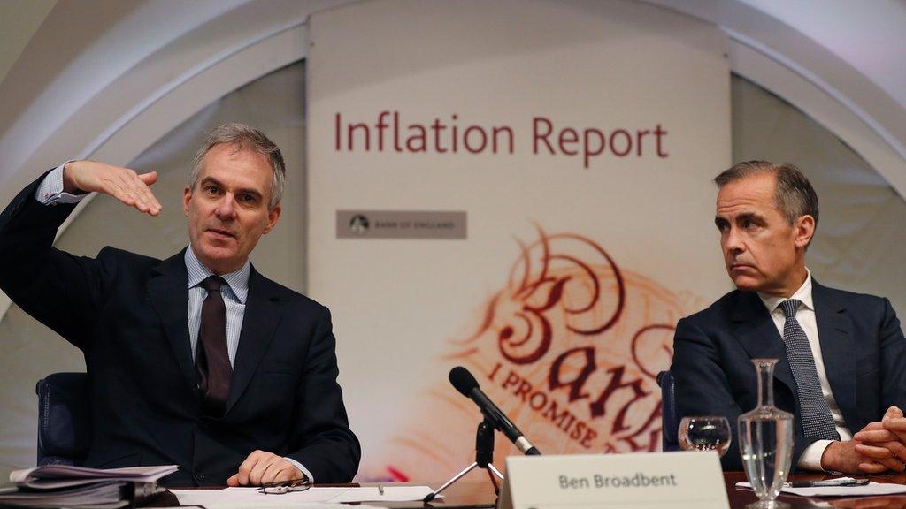 Ben Broadbent pictured with Bank of England governor Mark Carney