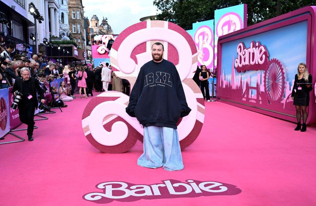 Sam Smith at Barbie premiere