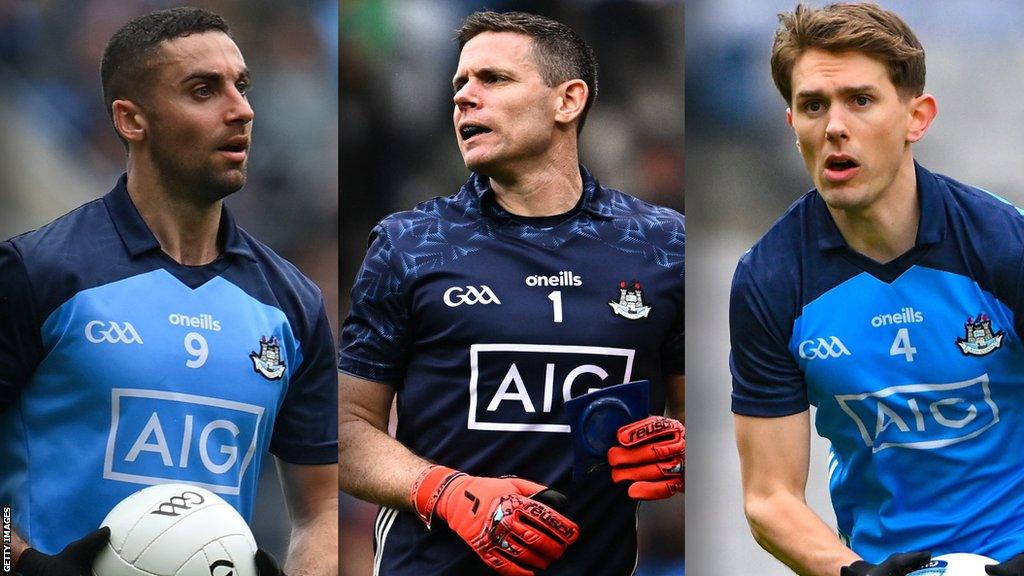 Dublin stalwarts James McCarthy, Stephen Cluxton and Mick Fitzsimons