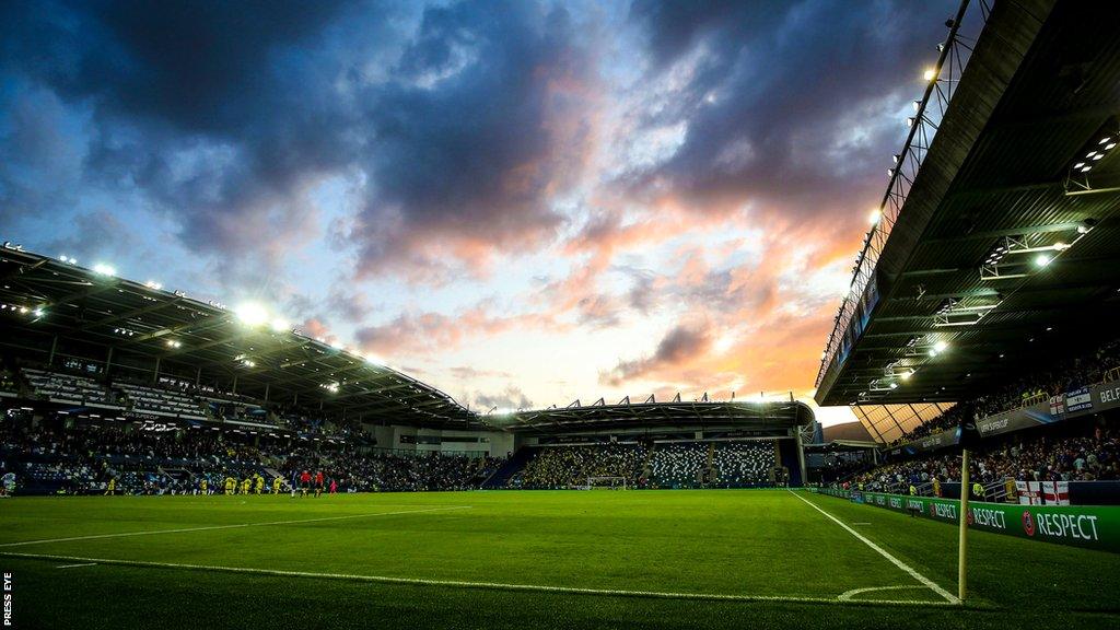 Northern Ireland play their home matches at Windsor Park but the stadium's 18,500 capacity is too small for the Euro 2028 finals