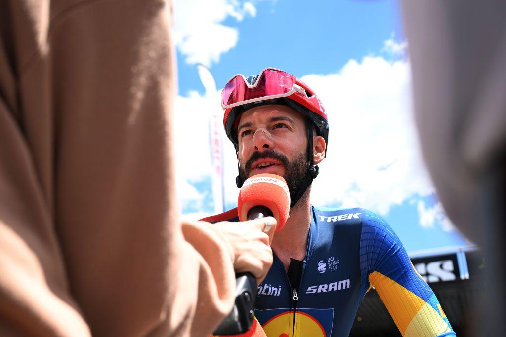 Julien Bernard from France of Lidl - Trek rides his bike during stage 3 Steinmaur to Ruschlikon of Tour de Suisse on June 11, 2024 in RUSCHLIKON, Switzerland.