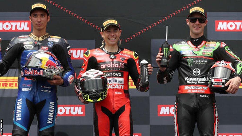 Alvaro Bautista, Toprak Razgatlioglu and Jonathan Rea were the top three finishers in the 2022 series