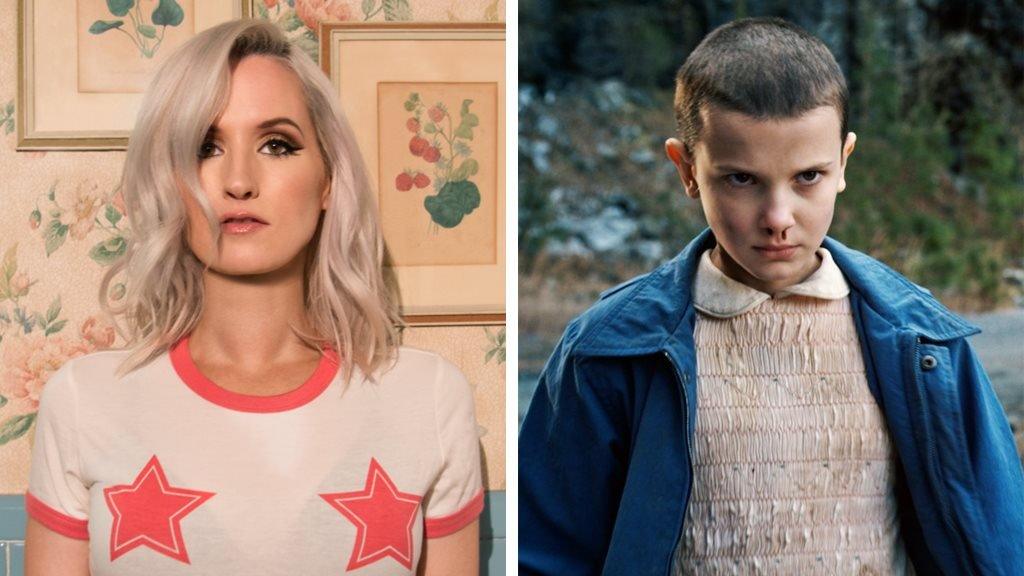 Ingrid Michaelson and Millie Bobbie Brown in Stranger Things