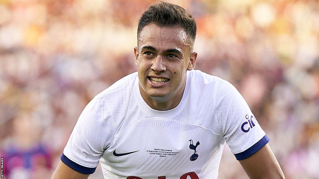 Sergio Reguilon during a Tottenham match