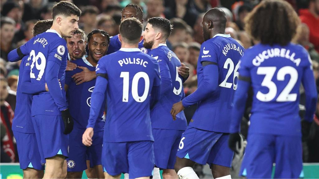 Chelsea players celebrate