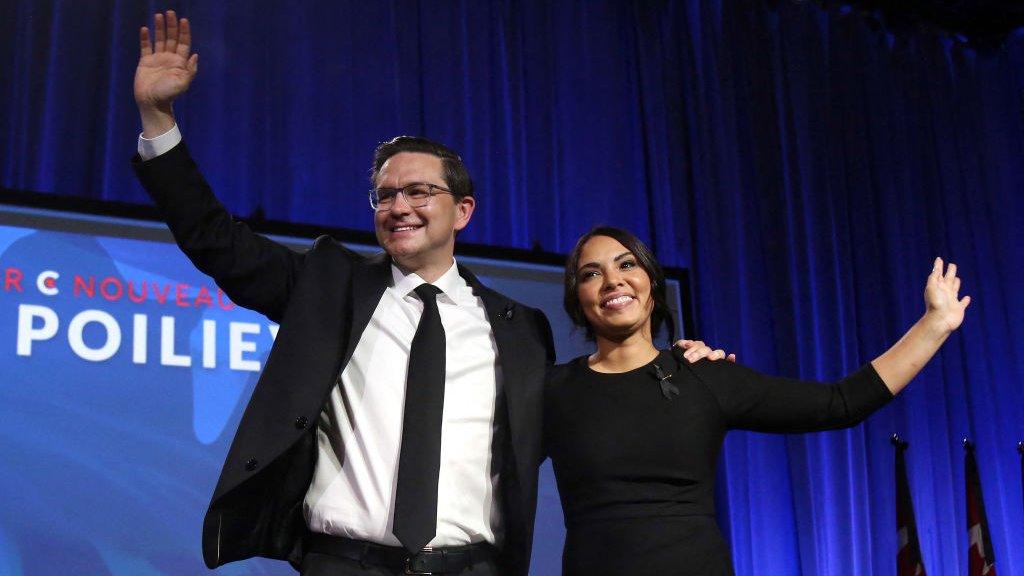 Pierre Poilievre photographed in Ottawa following his win as Conservative party leader on Saturday.