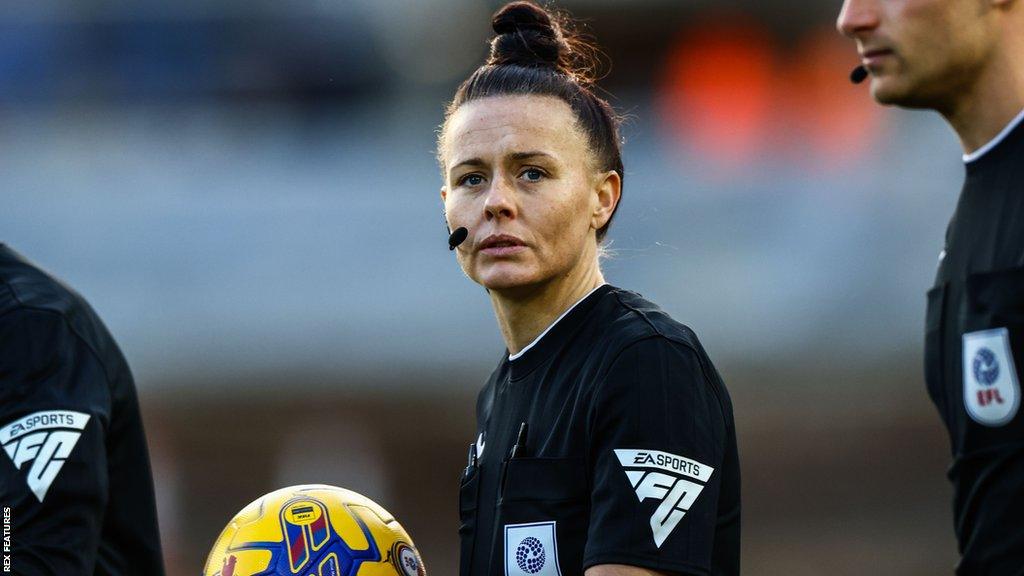 Referee Rebecca Welch during Birmingham's match against Sheffield Wednesday