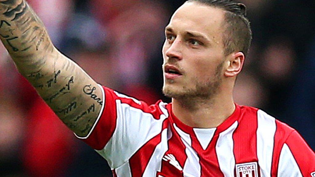 Stoke City midfielder Marko Arnautovic