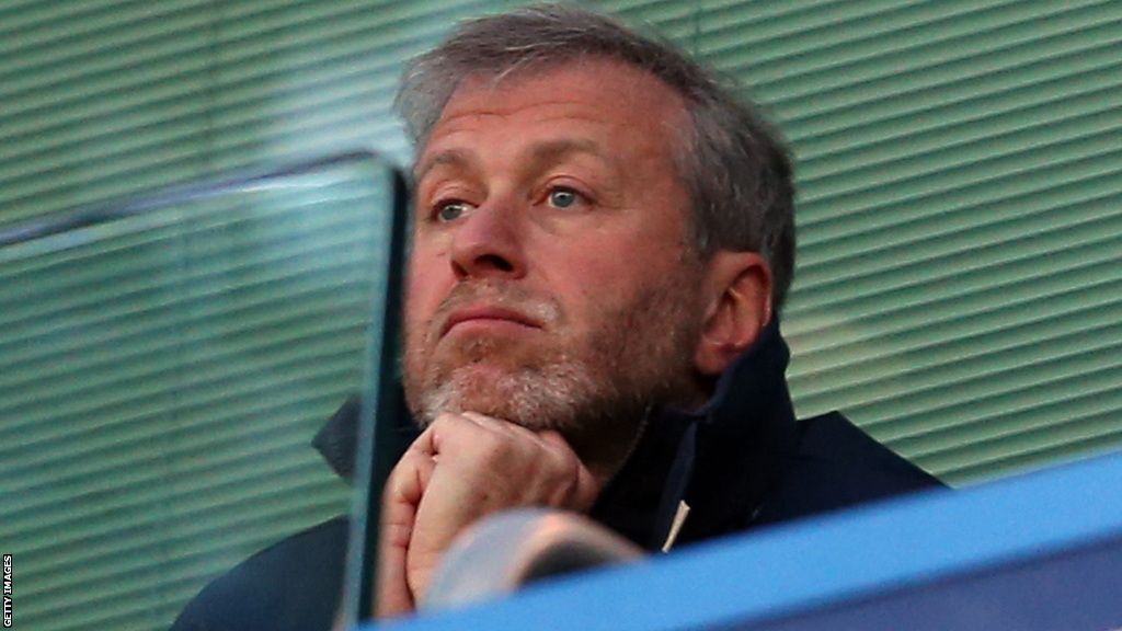 Roman Abramovich at Chelsea's Stamford Bridge ground