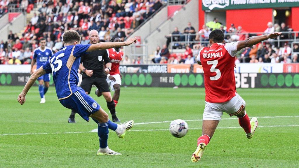 Kasey McAteer strikes to put Leicester City back in front against Rotherham United