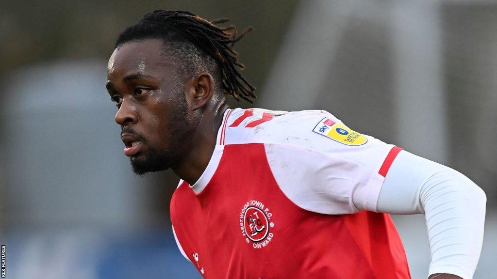 Admiral Muskwe in action for Fleetwood Town in League One.