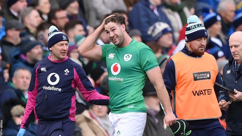 Doris goes off injured at Murrayfield