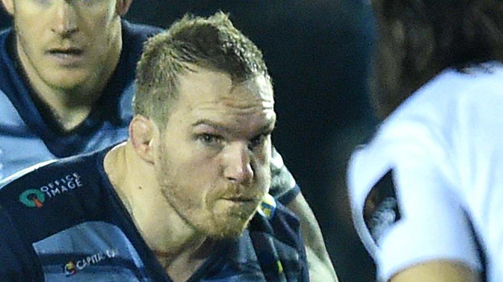 Gethin Jenkins braces himself for contact