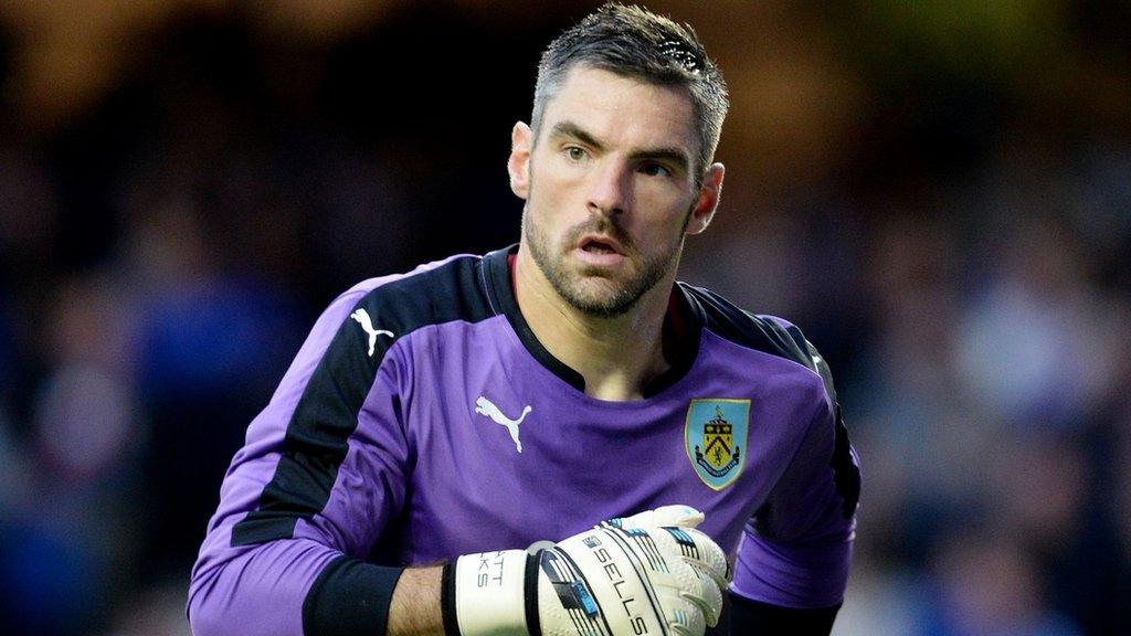 Matt Gilks in action for Burnley against Ragners last summer