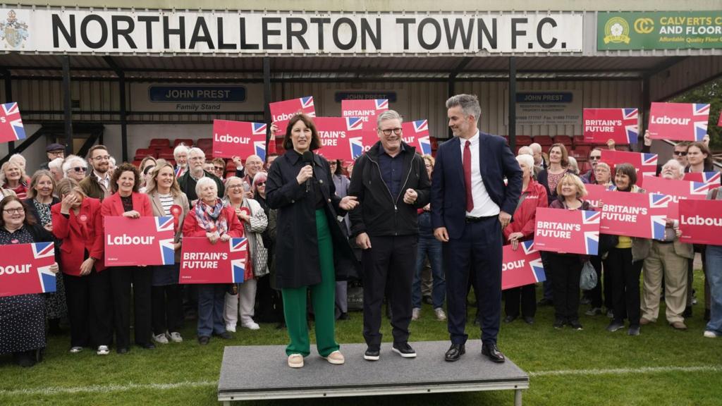 Rachel Reeves, Sir Keir Starmer and David Skaith