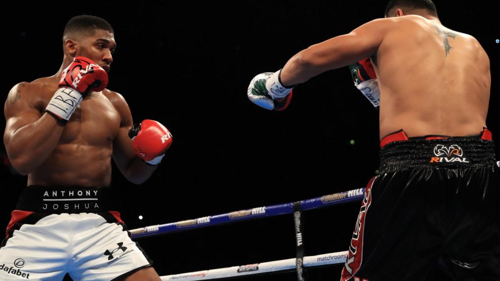 Anthony Joshua and Eric Molina