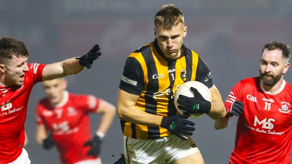 Crossmaglen's Rian O'Neill holds onto possession