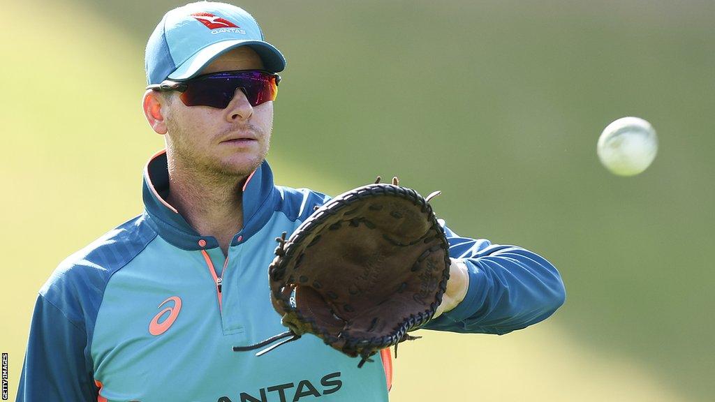 Steve Smith during practice for Australia