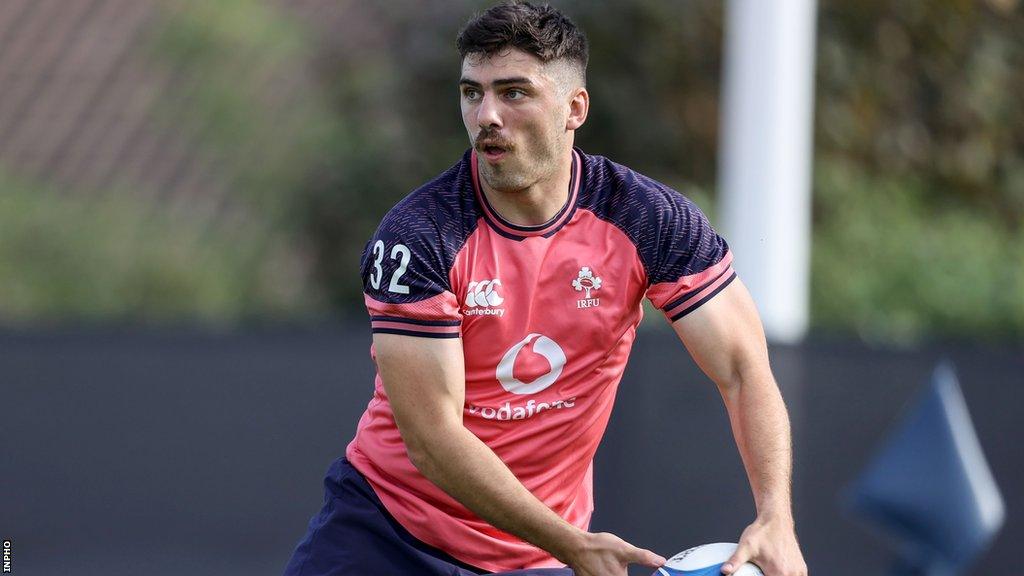 Jimmy O'Brien at Ireland training on Tuesday