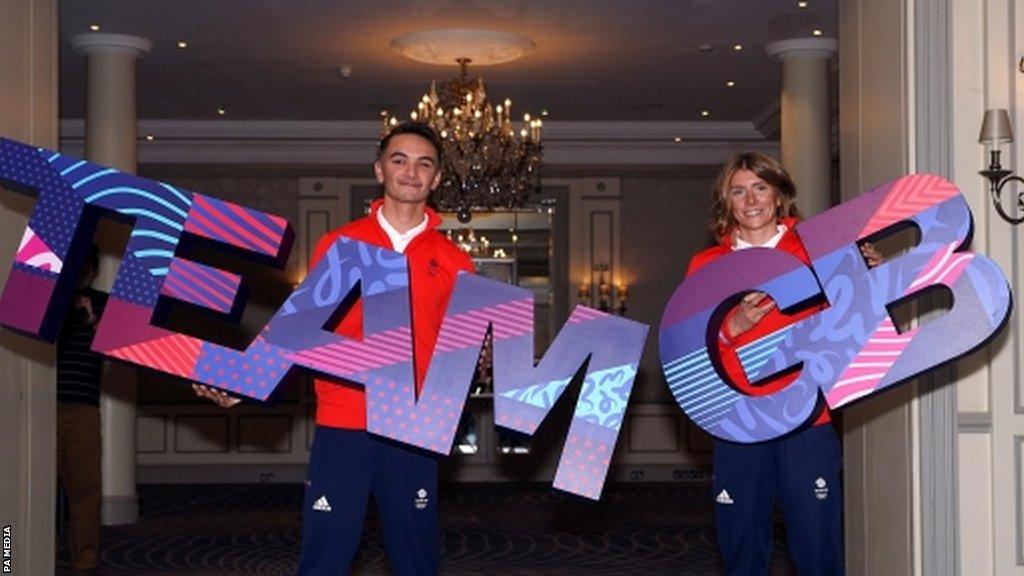 Alex Yee and Beth Potter after being selected for Team GB for the Paris 2024 Olympics