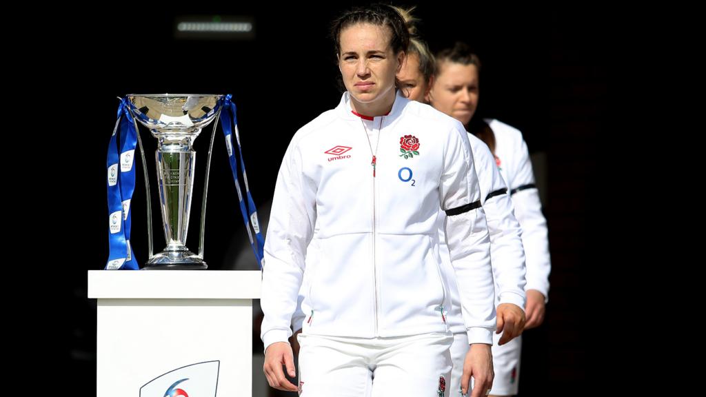 England women walk out for their opening Six Nations game