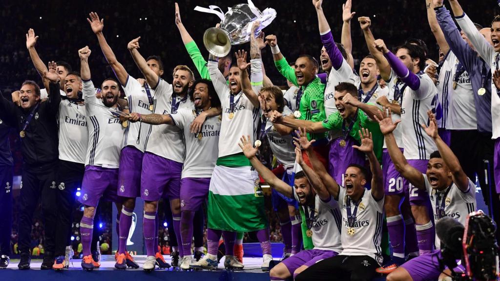 Real Madrid celebrate