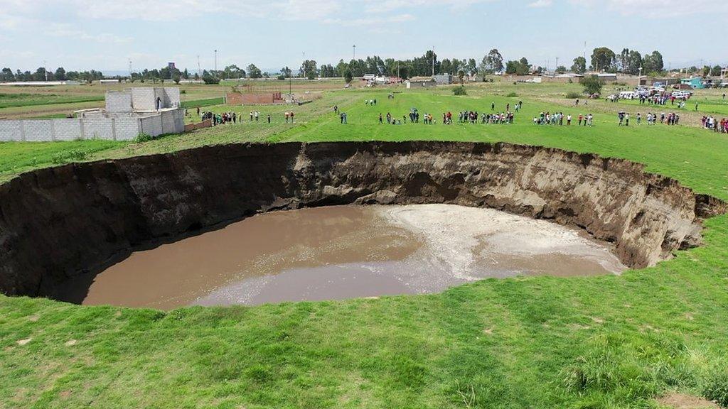 Sinkhole on 30 May