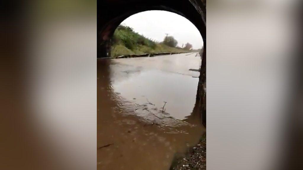 Railway flood