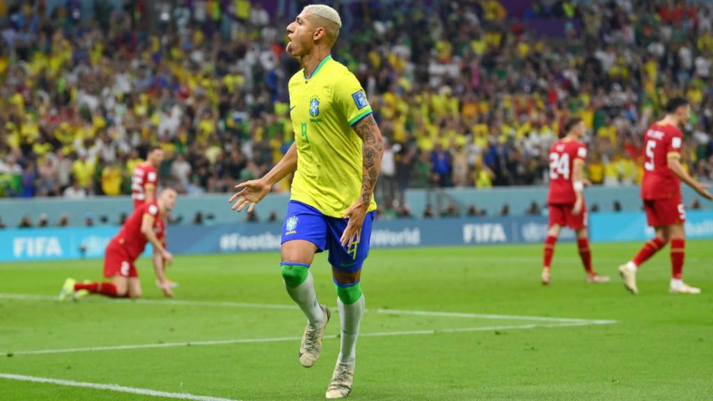 Richarlison celebrates