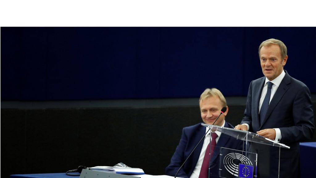 Donald Tusk at the European Parliament